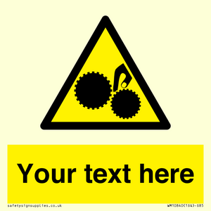 WM10840: Custom Warning: Risk of trapped fingers