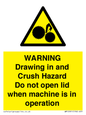 WM10991: Warning Drawing in and Crush Hazard