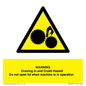 WM10991: Warning Drawing in and Crush Hazard
