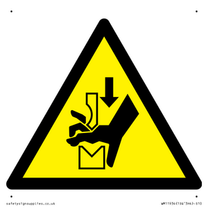 WM11934: W030 Warning: Hand crushing between press brake tool