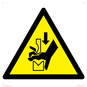 WM11934: W030 Warning: Hand crushing between press brake tool
