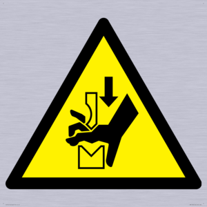 WM11934: W030 Warning: Hand crushing between press brake tool