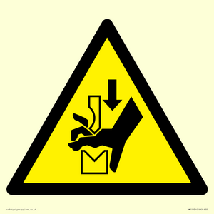 WM11934: W030 Warning: Hand crushing between press brake tool