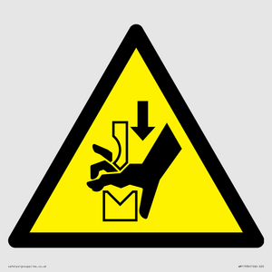 WM11934: W030 Warning: Hand crushing between press brake tool