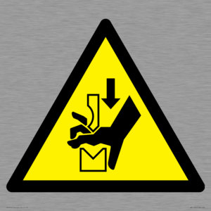 WM11934: W030 Warning: Hand crushing between press brake tool