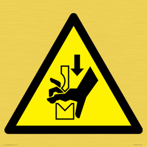 WM11934: W030 Warning: Hand crushing between press brake tool