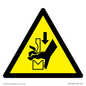 WM11934: W030 Warning: Hand crushing between press brake tool