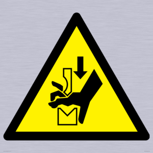 WM11934: W030 Warning: Hand crushing between press brake tool
