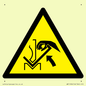 WM11936: W031 Warning: Hand crushing between press brake and material