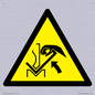 WM11936: W031 Warning: Hand crushing between press brake and material