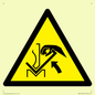 WM11936: W031 Warning: Hand crushing between press brake and material