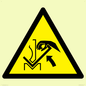 WM11936: W031 Warning: Hand crushing between press brake and material
