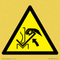 WM11936: W031 Warning: Hand crushing between press brake and material