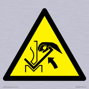 WM11936: W031 Warning: Hand crushing between press brake and material