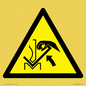 WM11936: W031 Warning: Hand crushing between press brake and material