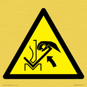 WM11936: W031 Warning: Hand crushing between press brake and material