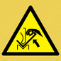 WM11936: W031 Warning: Hand crushing between press brake and material