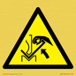 WM11936: W031 Warning: Hand crushing between press brake and material