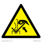 WM11936: W031 Warning: Hand crushing between press brake and material