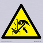 WM11936: W031 Warning: Hand crushing between press brake and material