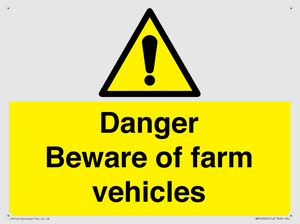 WM12045: Danger Beware of farm vehicles