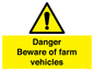 WM12045: Danger Beware of farm vehicles