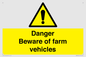 WM12045: Danger Beware of farm vehicles