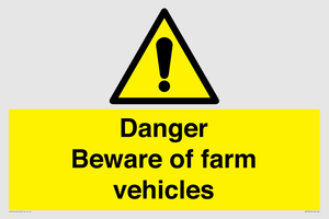 WM12045: Danger Beware of farm vehicles