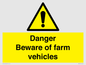 WM12045: Danger Beware of farm vehicles