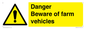 WM12045: Danger Beware of farm vehicles