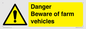 WM12045: Danger Beware of farm vehicles