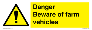 WM12045: Danger Beware of farm vehicles