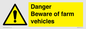 WM12045: Danger Beware of farm vehicles