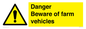WM12045: Danger Beware of farm vehicles