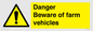 WM12045: Danger Beware of farm vehicles