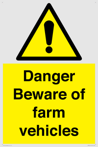 WM12045: Danger Beware of farm vehicles