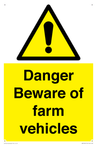 WM12045: Danger Beware of farm vehicles