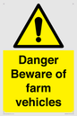 WM12045: Danger Beware of farm vehicles