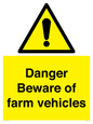 WM12045: Danger Beware of farm vehicles