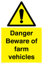 WM12045: Danger Beware of farm vehicles