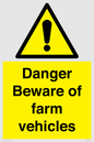 WM12045: Danger Beware of farm vehicles