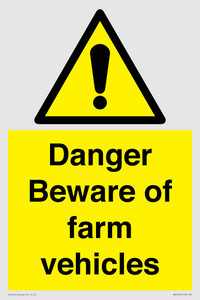 WM12045: Danger Beware of farm vehicles