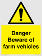 WM12045: Danger Beware of farm vehicles