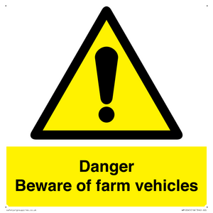 WM12045: Danger Beware of farm vehicles