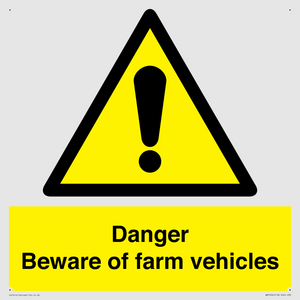 WM12045: Danger Beware of farm vehicles
