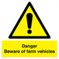 WM12045: Danger Beware of farm vehicles