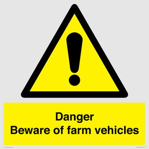 WM12045: Danger Beware of farm vehicles