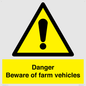WM12045: Danger Beware of farm vehicles