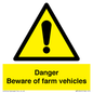 WM12045: Danger Beware of farm vehicles