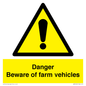 WM12045: Danger Beware of farm vehicles